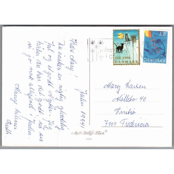 Julemrke 1994 p Postkort