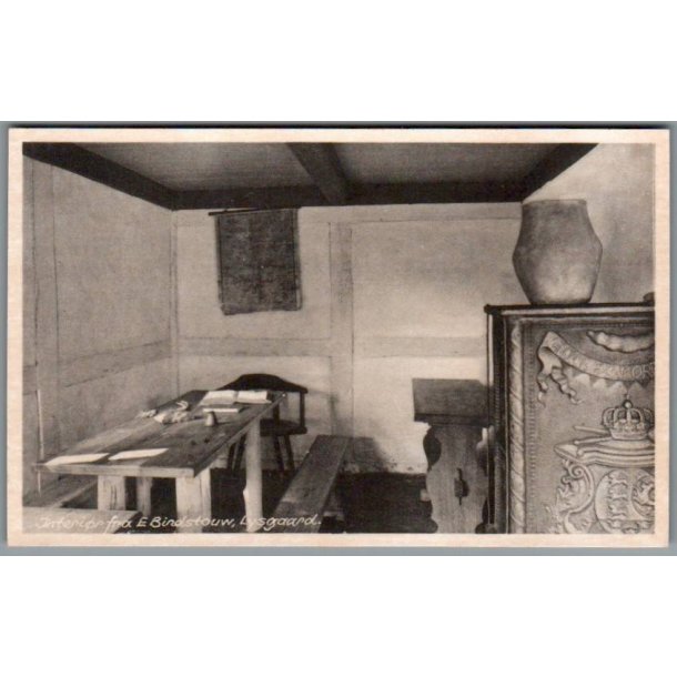  Interi�r fra E. Bindstauw - Lysgaard - Postkort - Ubrugt
