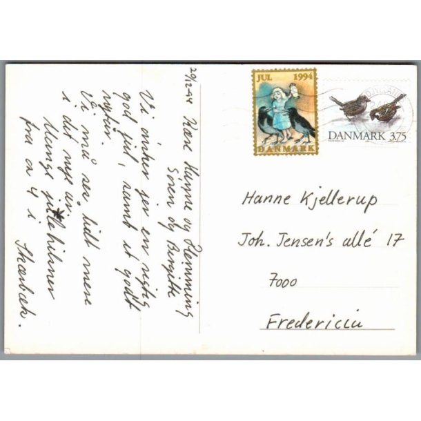 Julemrke 1994 p Postkort
