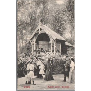 Viborg - Musikken spiller i Borgvold - Postkort - Brugt