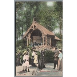 Viborg - Musikken spiller i Borgvold - Postkort - Brugt