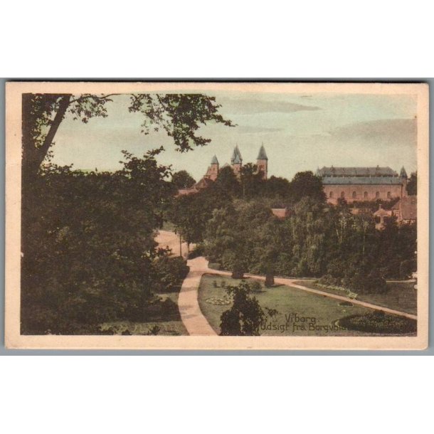 Viborg - Udsigt fra Borgvold - Postkort - Brugt