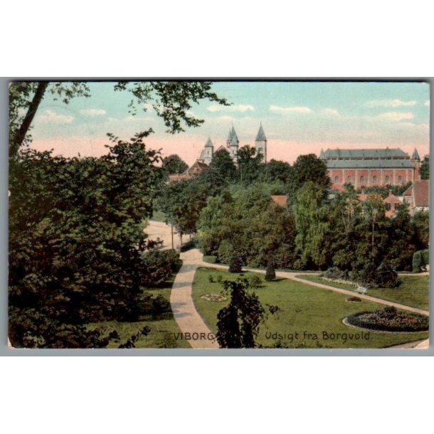 Viborg - Udsigt fra Borgvold - Postkort - Brugt