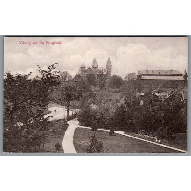 Viborg set fra Borgvold - Postkort - Ubrugt