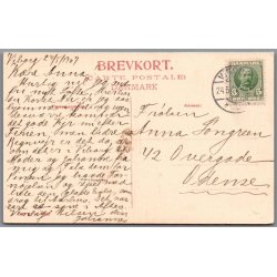 Viborg set fra Borgvold - Postkort - Brugt