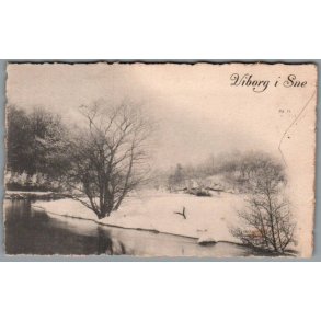 Viborg i Sne - Postkort - Brugt