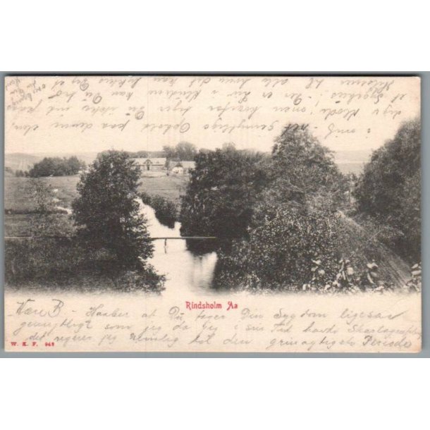 Rindsholm Aa  - Postkort - Brugt
