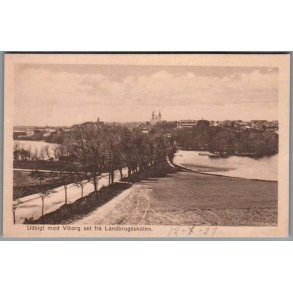 Udsigt mod Viborg set fra Landbrugsskolen - Postkort - Ubrugt