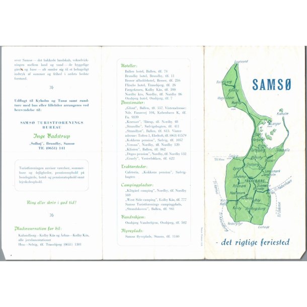 Sams� - Det rigtige feriested  - 4A folder