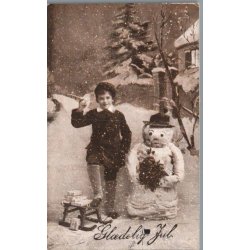 Julemrke 1917 p Postkort