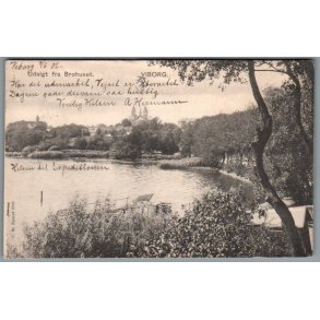 Viborg - Udsigt fra Brohuset - Postkort - Brugt