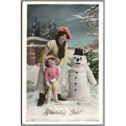 Julemrke 1917 p Postkort