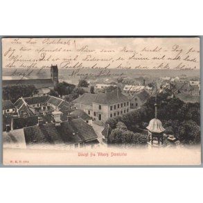 Udsigt fra Viborg Domkirke - Postkort - Brugt