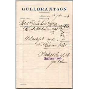 Gullbrantson - Malm� 1936 - Sverige