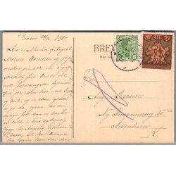 Julemrke 1917 p Postkort