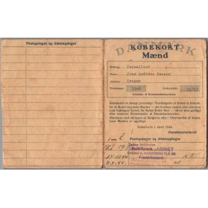 K�bekort - M�nd med P�tegninger - 2 Verdenskrig