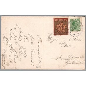 Julemrke 1917 p Postkort