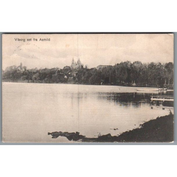 Viborg set fra Asdmild - Postkort - Brugt