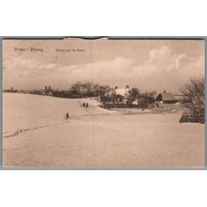 Vinter i Viborg - Viborg set fra Asmild - Postkort - Brugt