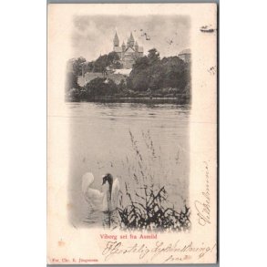 Viborg set fra Asdmild - Postkort - Brugt