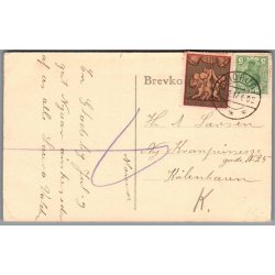 Julemrke 1917 p Postkort