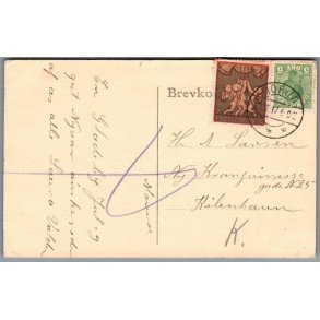 Julemrke 1917 p Postkort