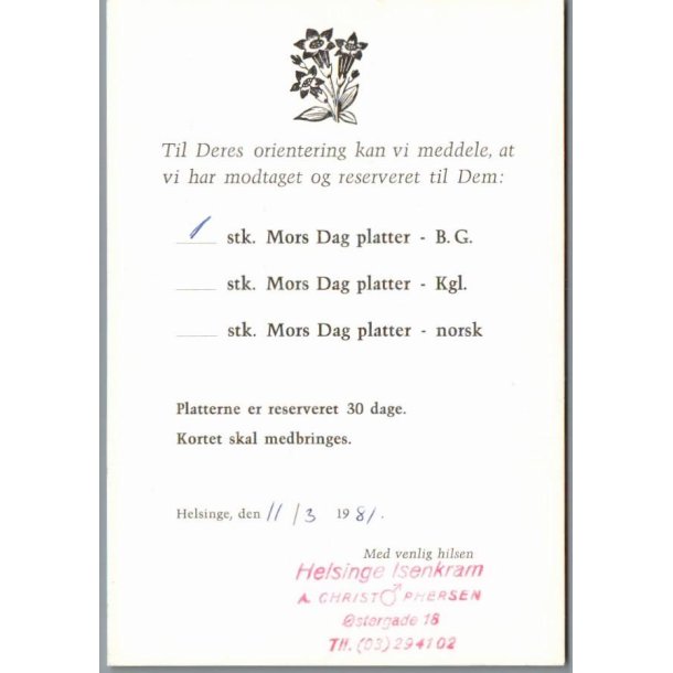 Hiller�d Turistforening - 3400 Hiller�d - Brevkort - Brugt