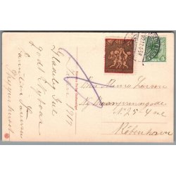 Julemrke 1917 p Postkort