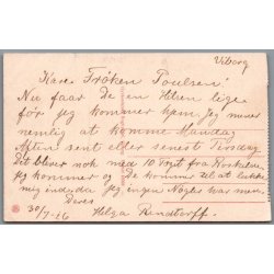 Viborg - Hald S� med Ruinerne i Baggrunden  - Postkort - Ubrugt