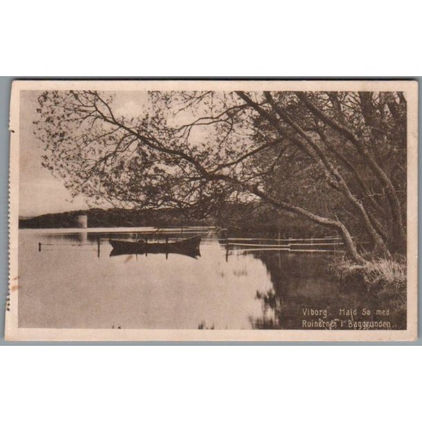 Viborg - Hald S� med Ruinerne i Baggrunden  - Postkort - Ubrugt