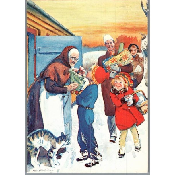 Mathisen, Axel  - Julekort - Brugt