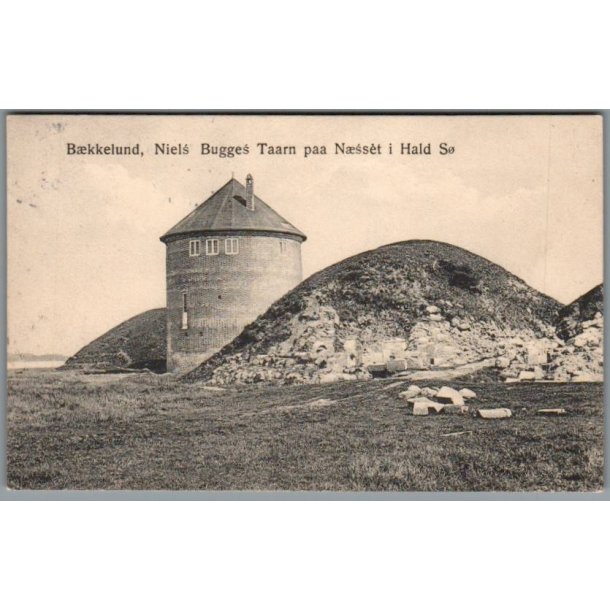B�kkelund - Niels Bugges Taarn paa N�sset i Hold S� - Postkort - Brugt