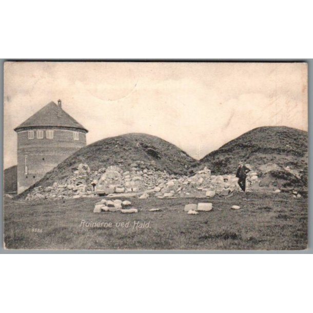 Ruinerne ved Hald - Postkort - Brugt