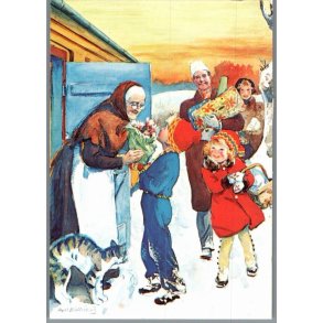 Mathisen, Axel  - Julekort - Brugt