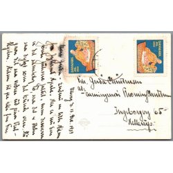 Udsigt fra Hald Ruin - Postkort - Brugt