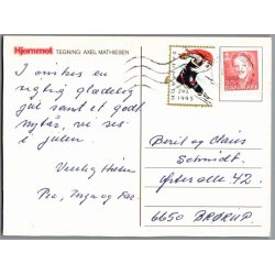Mathisen, Axel  - Julekort - Brugt