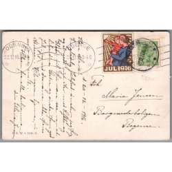 Julemrke 1916 p Postkort