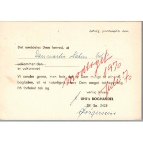 UHL,s Boghandel - S�borg - Brevkort - Brugt