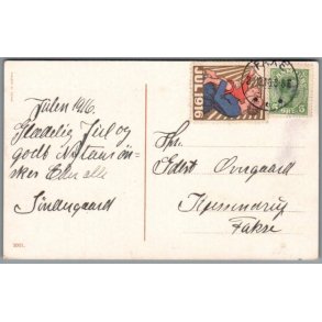 Julemrke 1916 p Postkort