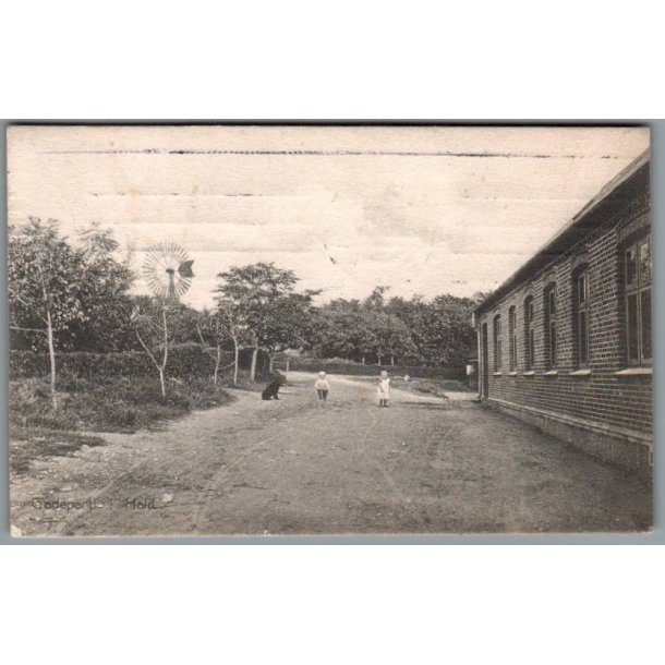 Gadeparti i Hald - Postkort - Brugt