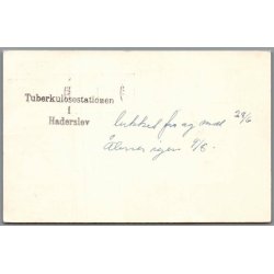 Tuberkulosestationen i Haderslev - Postkort - Brugt