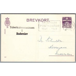 Tuberkulosestationen i Haderslev - Postkort - Brugt