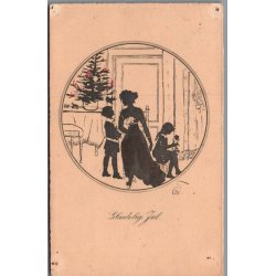 Julemrke 1916 p Postkort