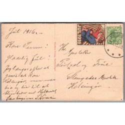 Julemrke 1916 p Postkort