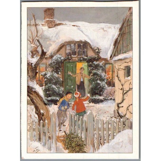 Mathisen, Axel  - Julekort - Brugt