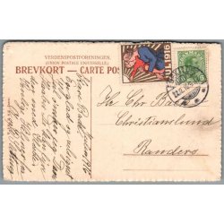 Julemrke 1916 p Postkort