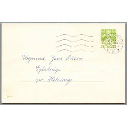 Meddelse om vurdering 1956 - Ejlstrup - Helsinge - Postkort - Brugt