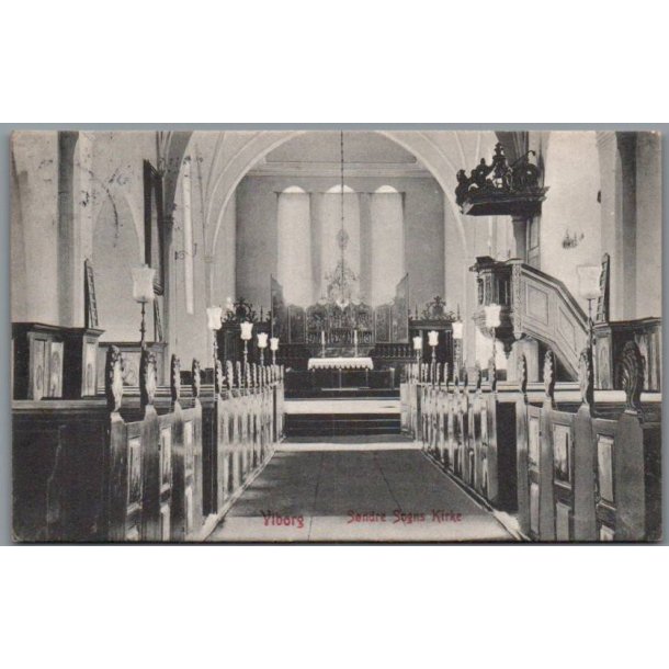 Viborg - S�ndre Sogn Kirke - Postkort - Brugt