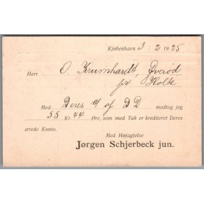 J�rgen Schjerbeck jun. - Kj�benhavn B. - Brevkort - Brugt