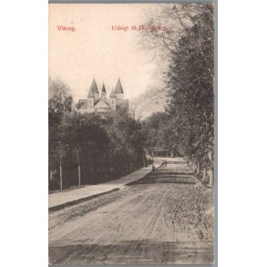 Viborg -  Udsigt til Domkirken - Postkort - Brugt
